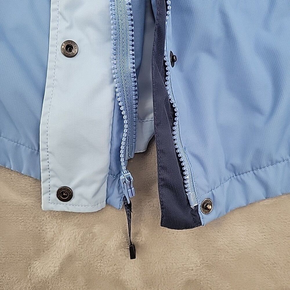 Columbia Vertex Youth Jacket Size 10/12 Blue Double Zipper Pockets Lightweight - Picture 9 of 15